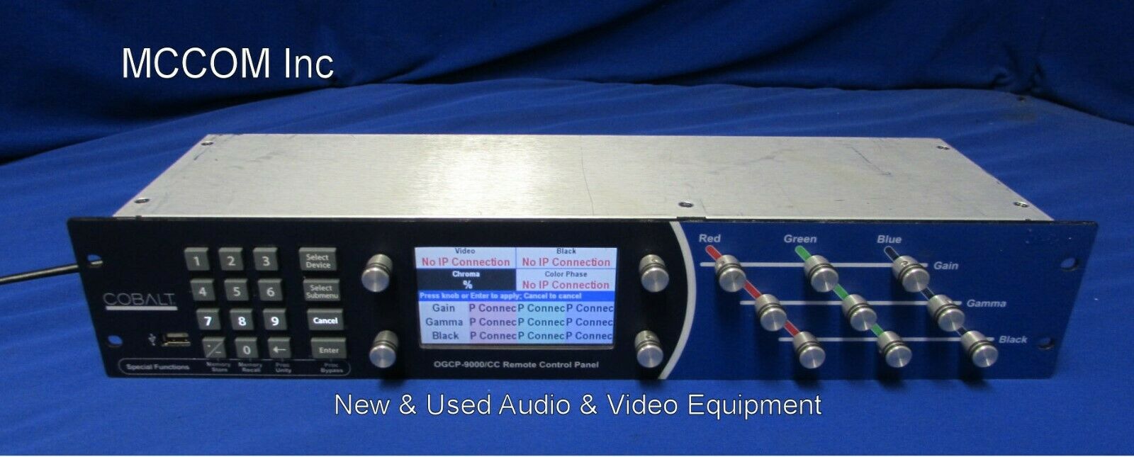 Cobalt Digital OGCP-9000/CC Remote Control Panel - Mccom.tv