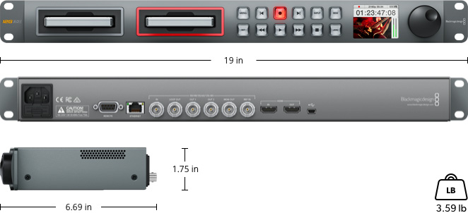 Recorder Blackmagic Hyperdeck 12g Blackmagic Design HyperDeck