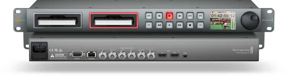 Blackmagic Design HyperDeck Studio 2 File-based Deck With 2 SSD Slots