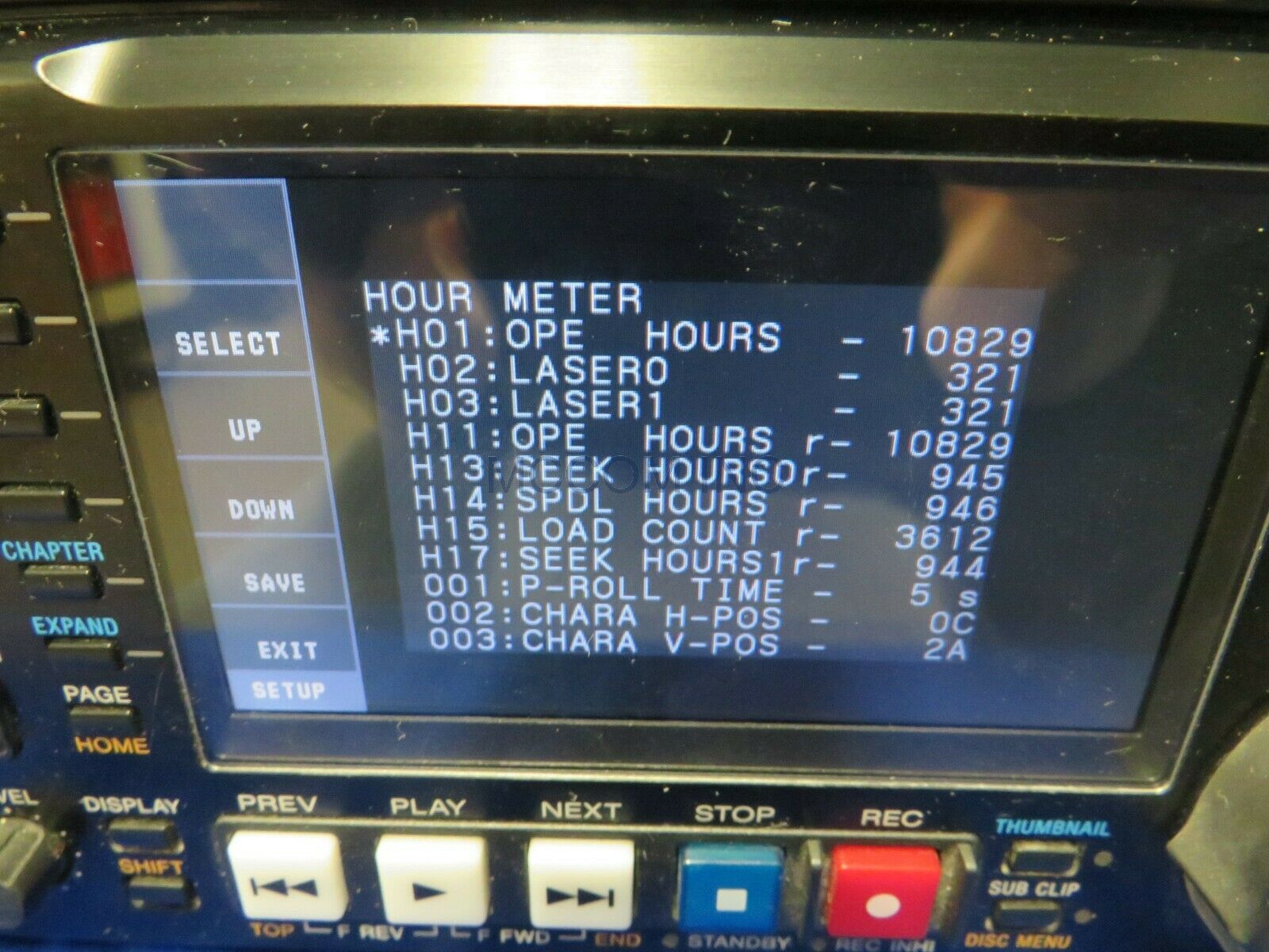 Sony PDW-HD1500 XDCAM HD Recorder w/ 321 Laser Hrs
